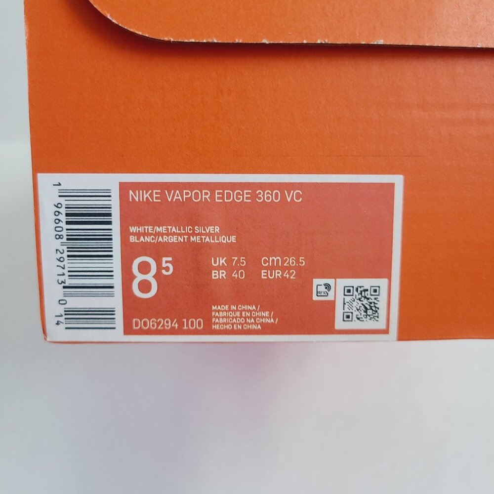 Nike Vapor Edge 360 VC Football Cleats DO6294-100 Size 8.5 White - Picture 9 of 9